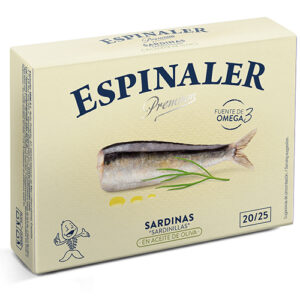 Sardinilla en Aceite de Oliva 20/25 piezas. Premium